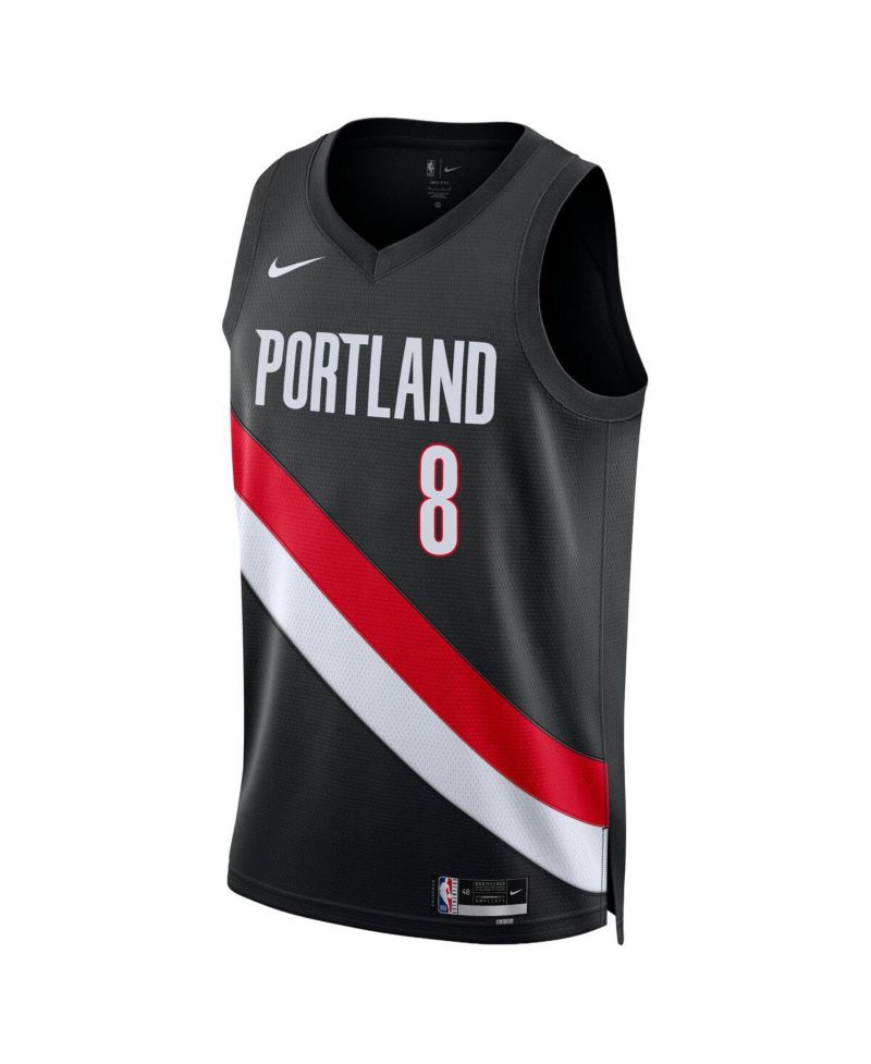 Men's and Women's Deni Avdija Black Portland Trail Blazers Swingman Jersey - Icon Edition