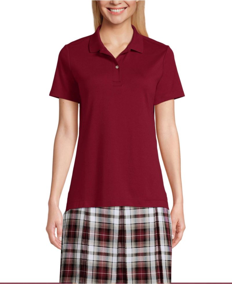 Women's Short Sleeve Feminine Fit Interlock Polo Shirt