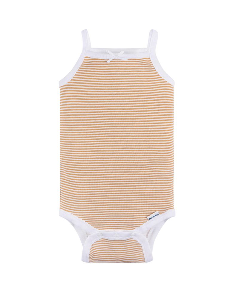 Baby Girls 4-Pack Sleeveless Onesies Bodysuits