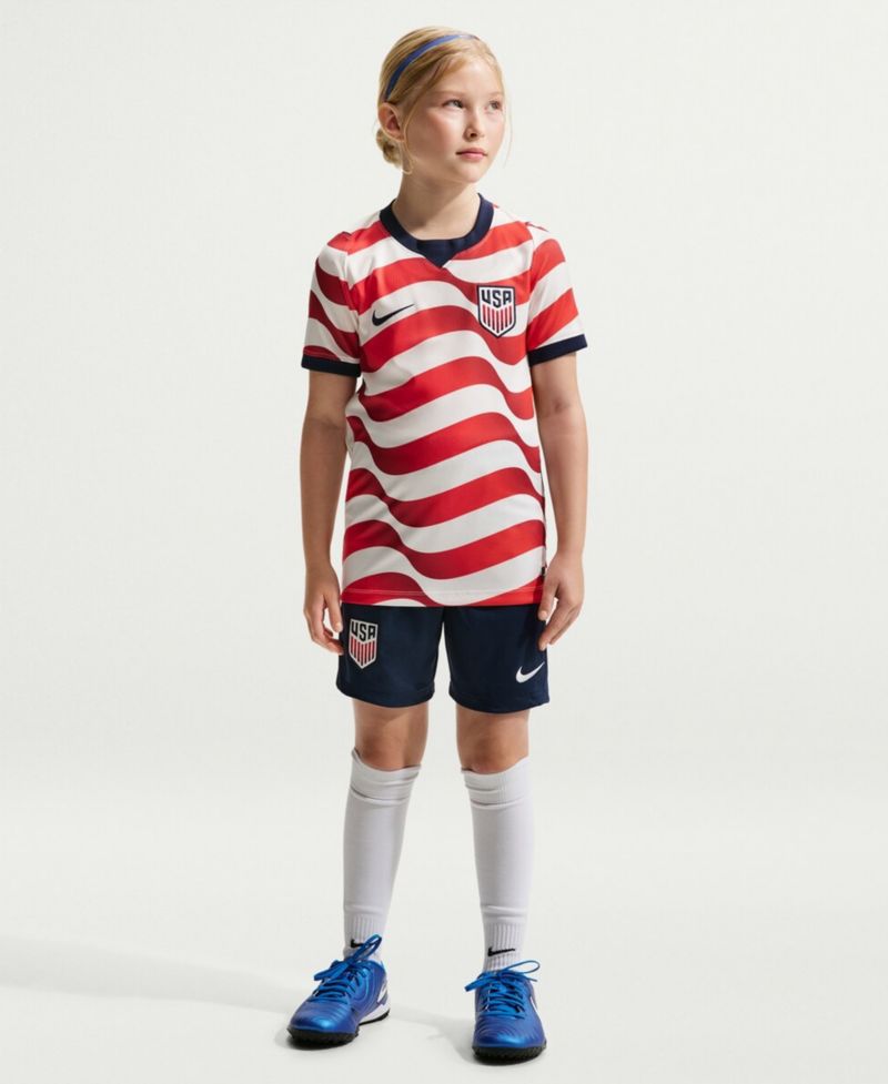 Big Boys and Girls Navy USMNT 2026 Stadium Replica Shorts