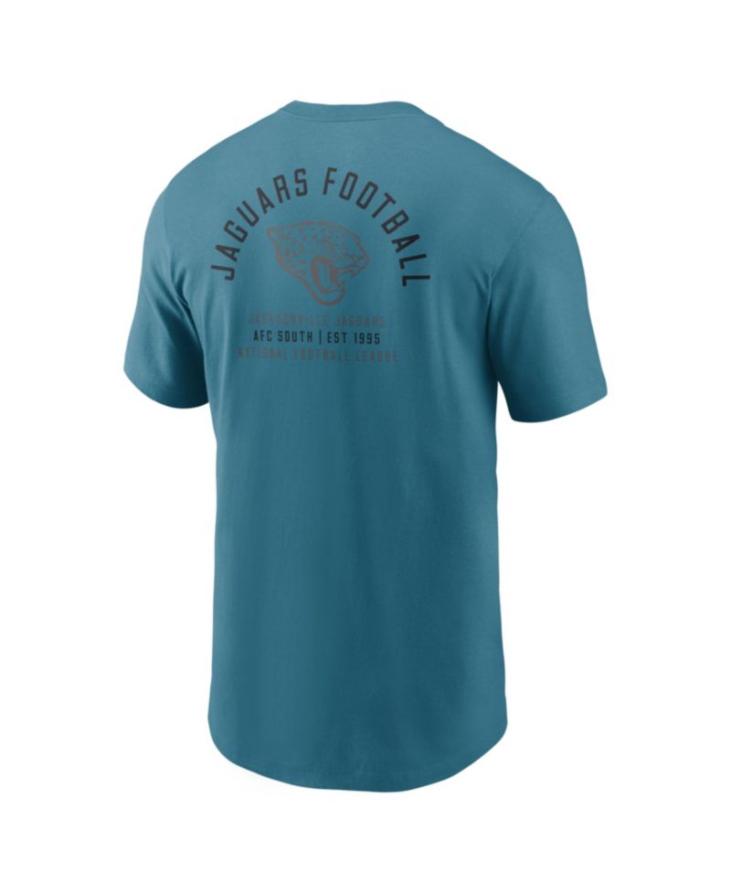 Men's Teal Jacksonville Jaguars Split Logo T-Shirt