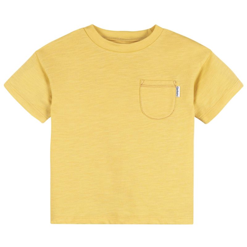 Baby Boys 3-Piece T-Shirts and Shorts, Awesome Yellow, 18 Months