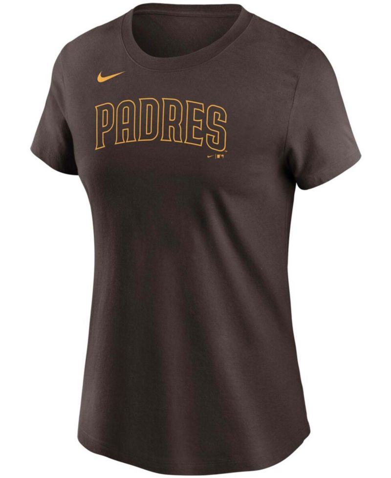 Women's Manny Machado Brown San Diego Padres Name & Number T-shirt