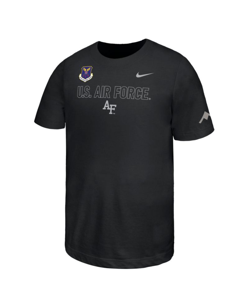 Big Boys and Girls Black Air Force Falcons 2026 Rivalry Collection T-Shirt