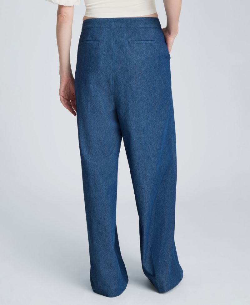Women's High-Rise Triple Pleated Wide-Leg Pants