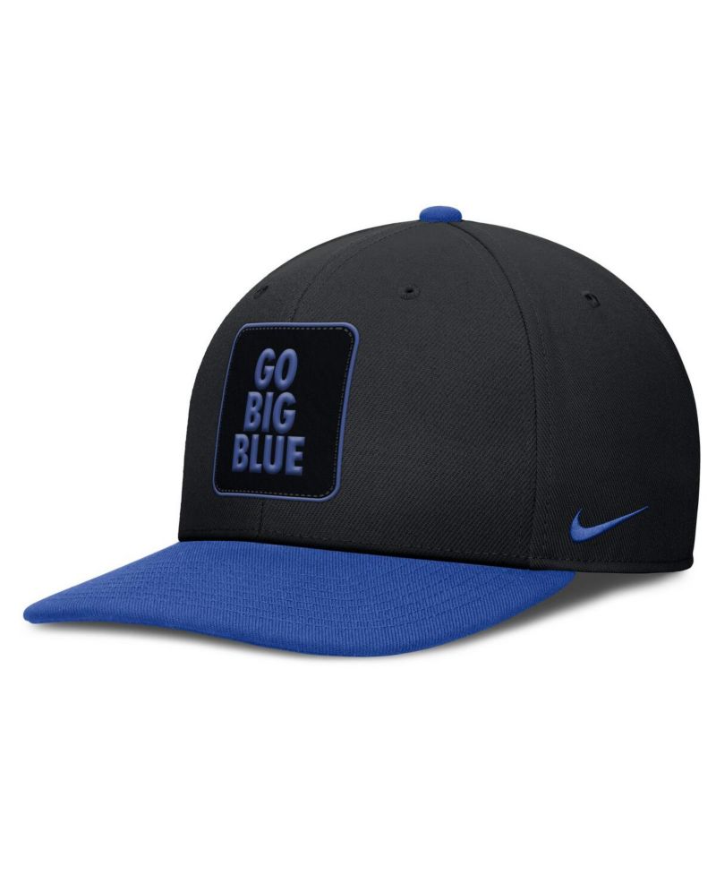 Men's Black/Royal Kentucky Wildcats 2025 Sideline Campus Pro Local Snapback Hat