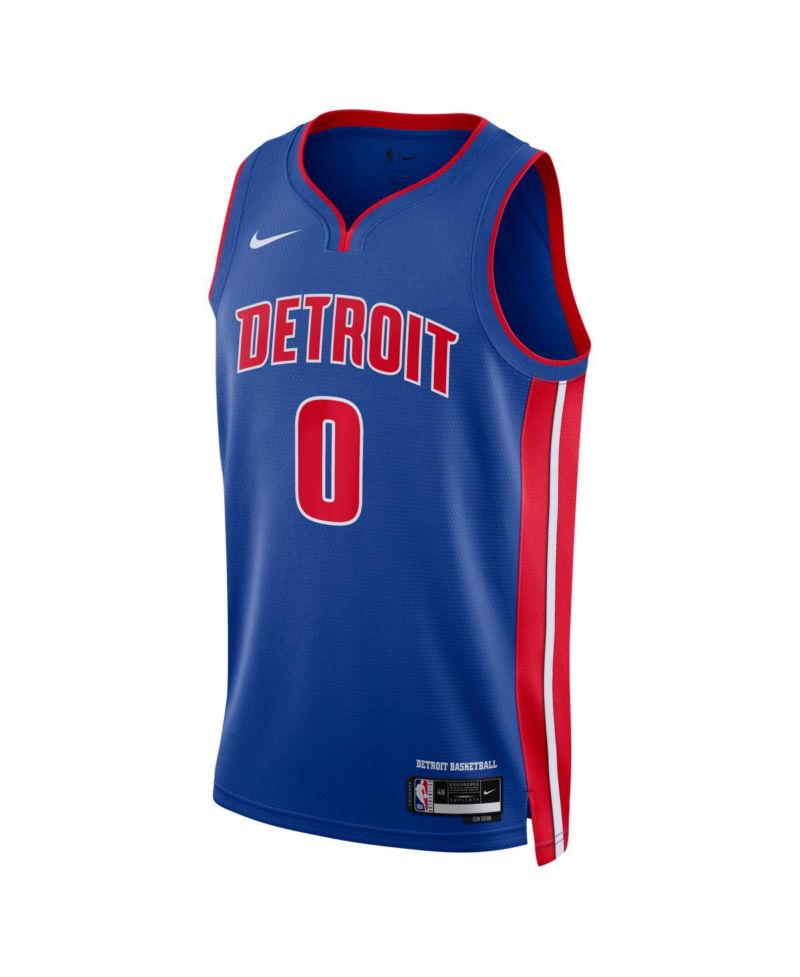 Men's and Women's Jalen Duren Blue Detroit Pistons Swingman Jersey - Icon Edition