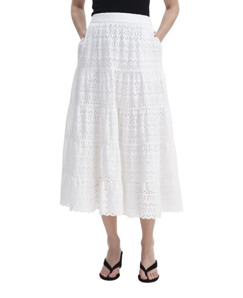 Women's Siobhan Tiered High-Waisted Midi Skirt
