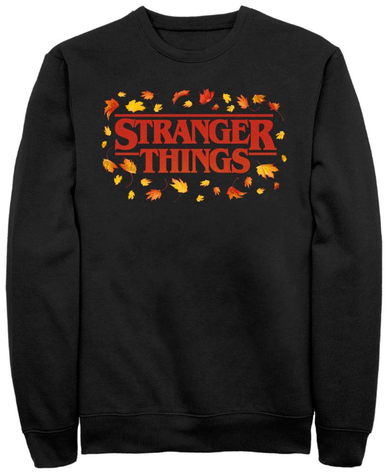 Men's Stranger Things Strange Fall Crew Fleece Pullover