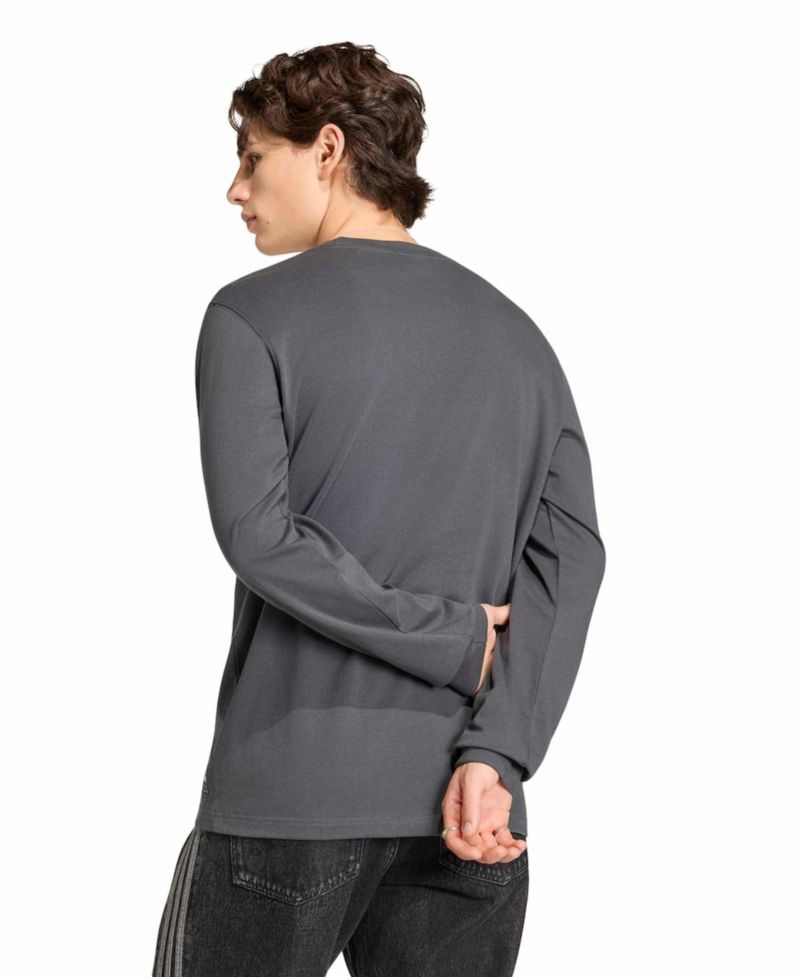 Men's Gray FIFA World Cup Historic Mascot Long Sleeve T-Shirt