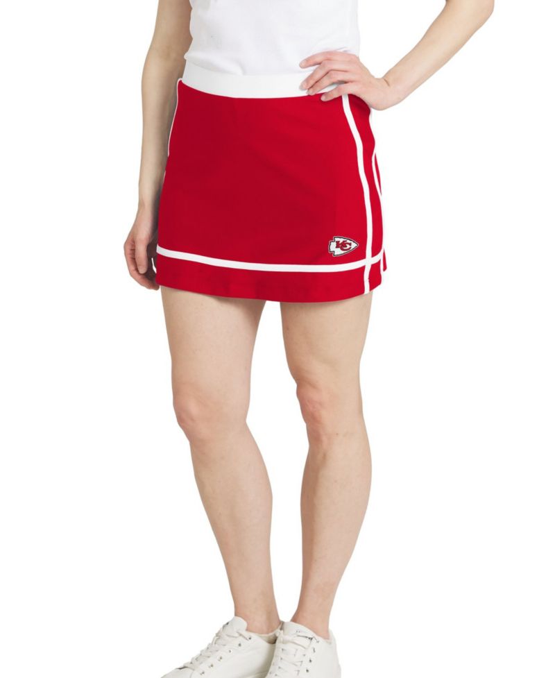 Women's Red Kansas City Chiefs Stripe Skort