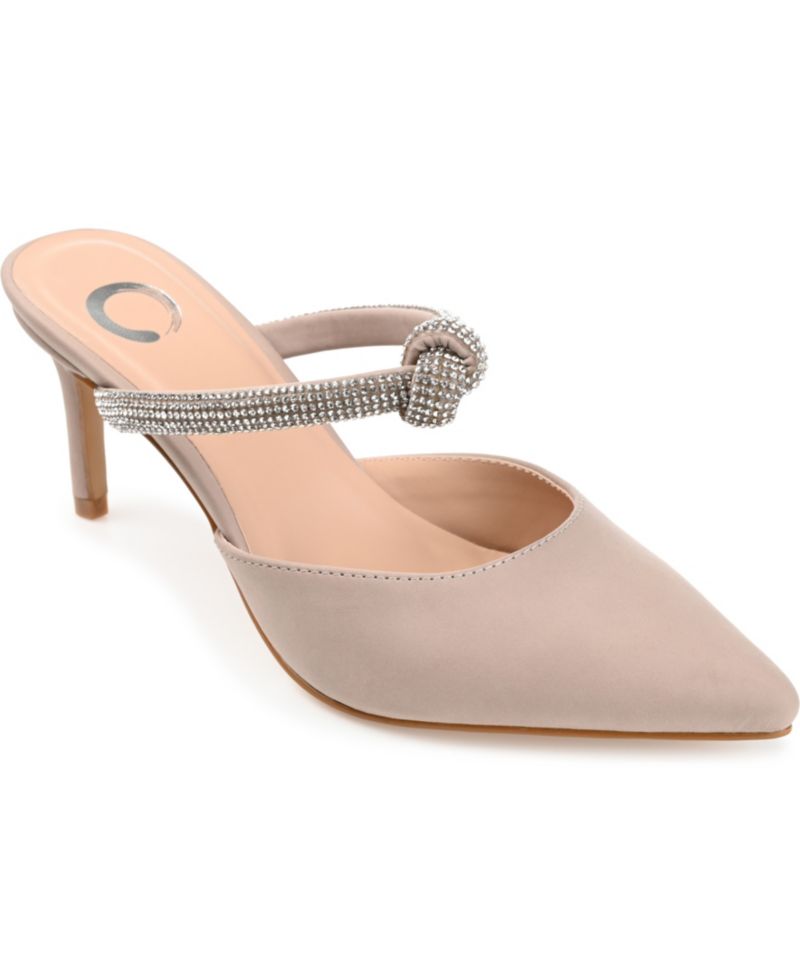 Women's Lunna Rhinestone Knot Slip-On Dress Pumps