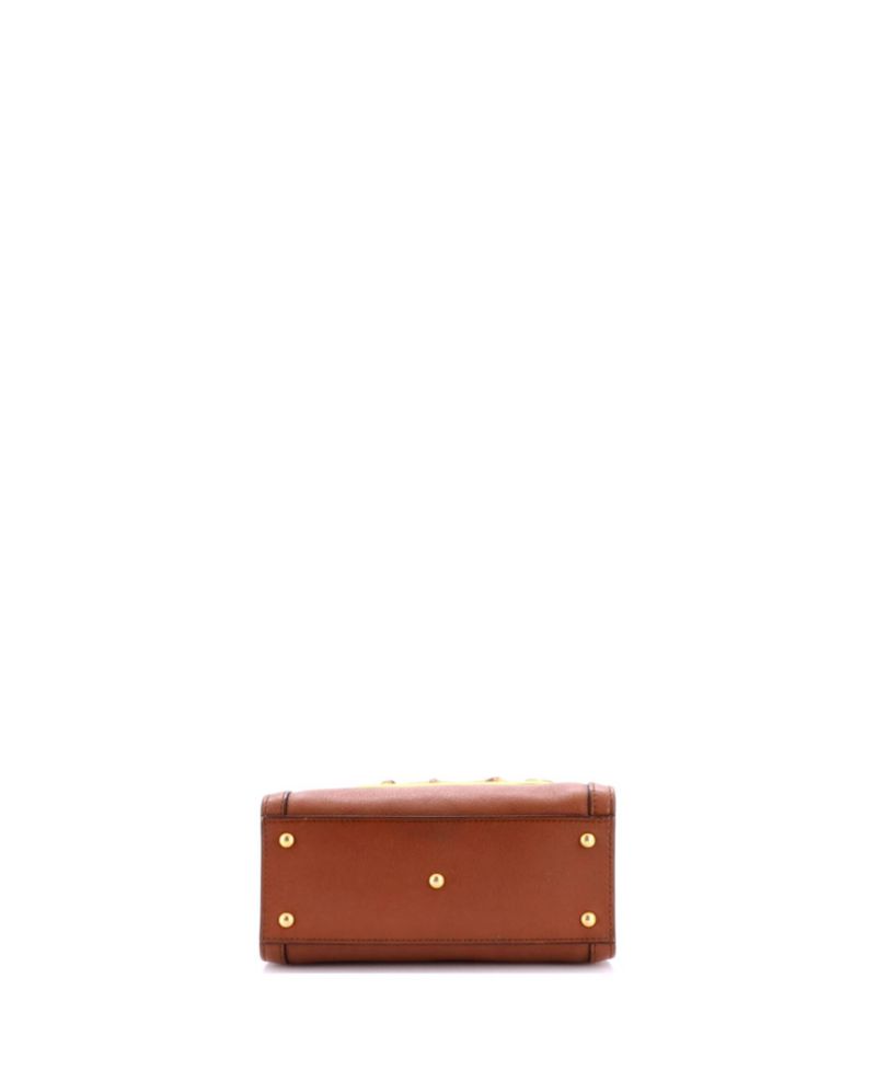 Mini Diana NM Bamboo Handle Tote Leather