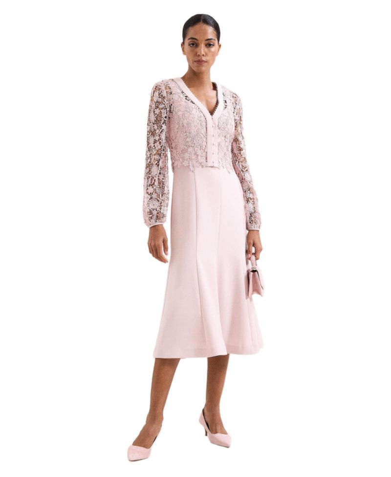 Women's Ayumi Part Lace Midi Dress