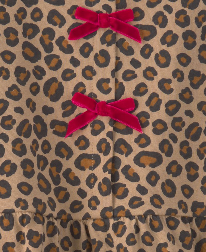 Baby Girls' Leopard-Print Long-Sleeve Top & Flare Leg Pants, 2-Piece Set