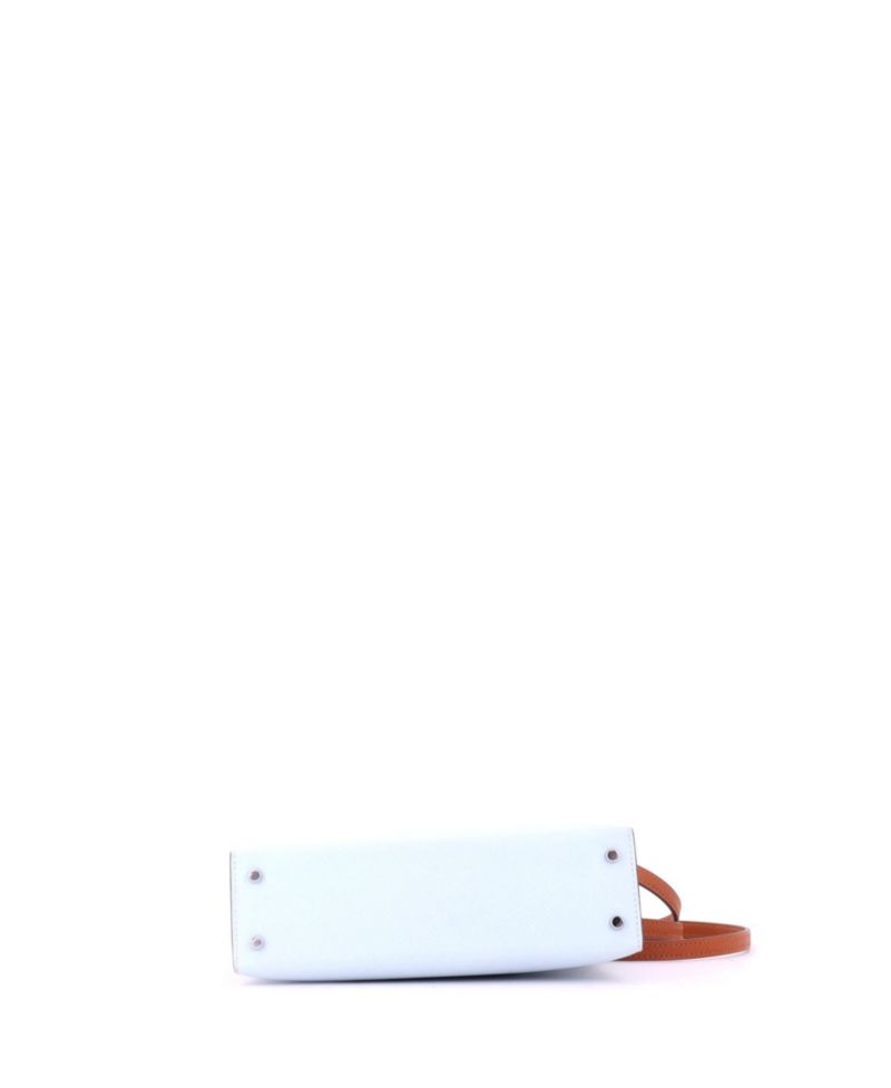 Pre-Owned Hermes Kelly 20 Handbag Tricolor Epsom with Palladium Hardware