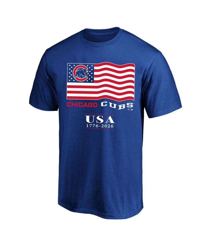 Men's Royal Chicago Cubs USA 1776-2026 Big & Tall T-Shirt