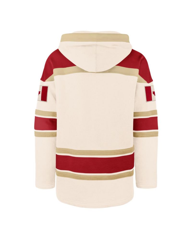 Men's Cream Hockey Canada Nilley Superior Lacer Hoodie