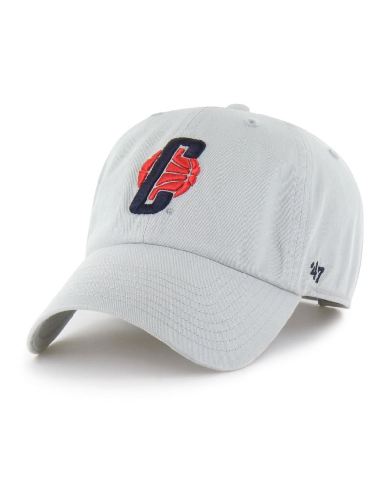 Men's '47 Gray UConn Huskies Vault Clean Up Adjustable Hat