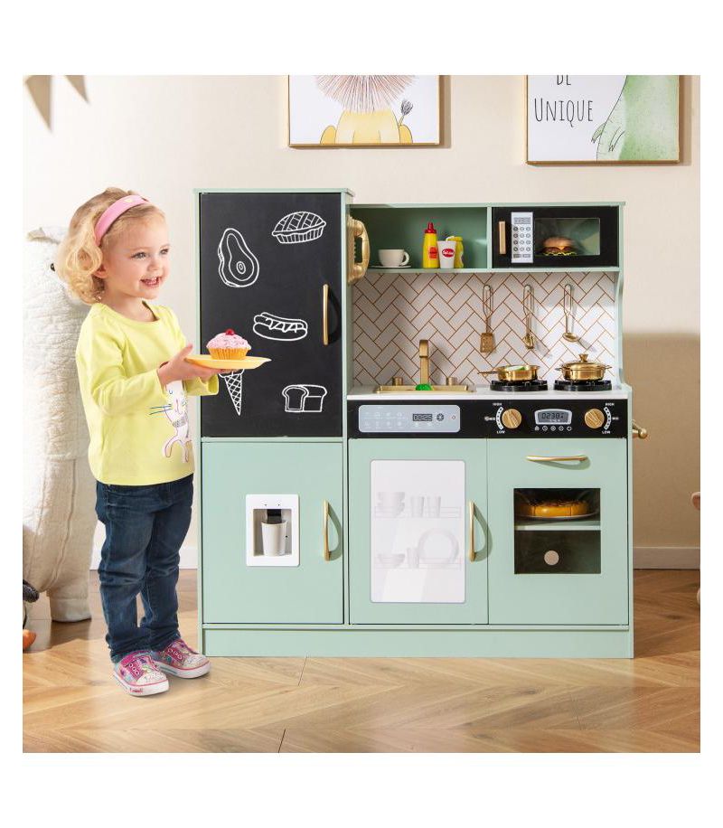 Kids Toy Kitchen Playset with Utensils, Ages 3+