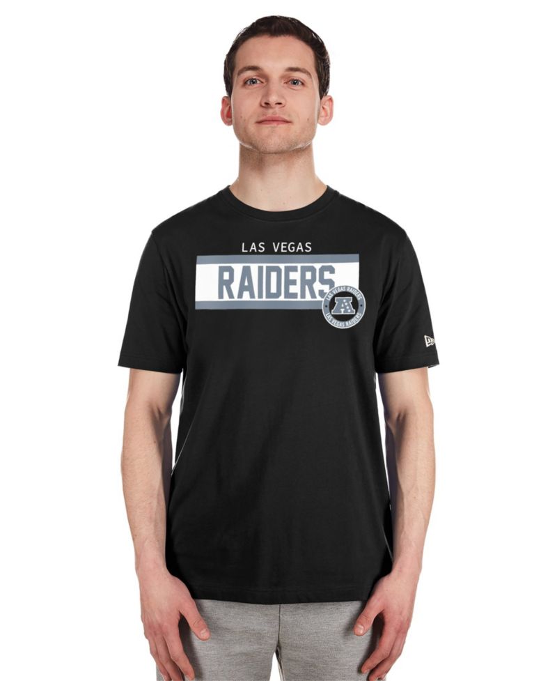 Men's Black Las Vegas Raiders 3rd Down High Density Print T-Shirt