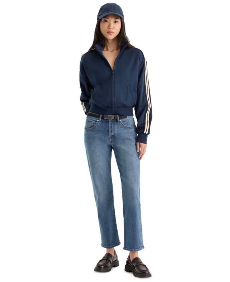 Women's Vintage Form-Hugging Straight Jeans