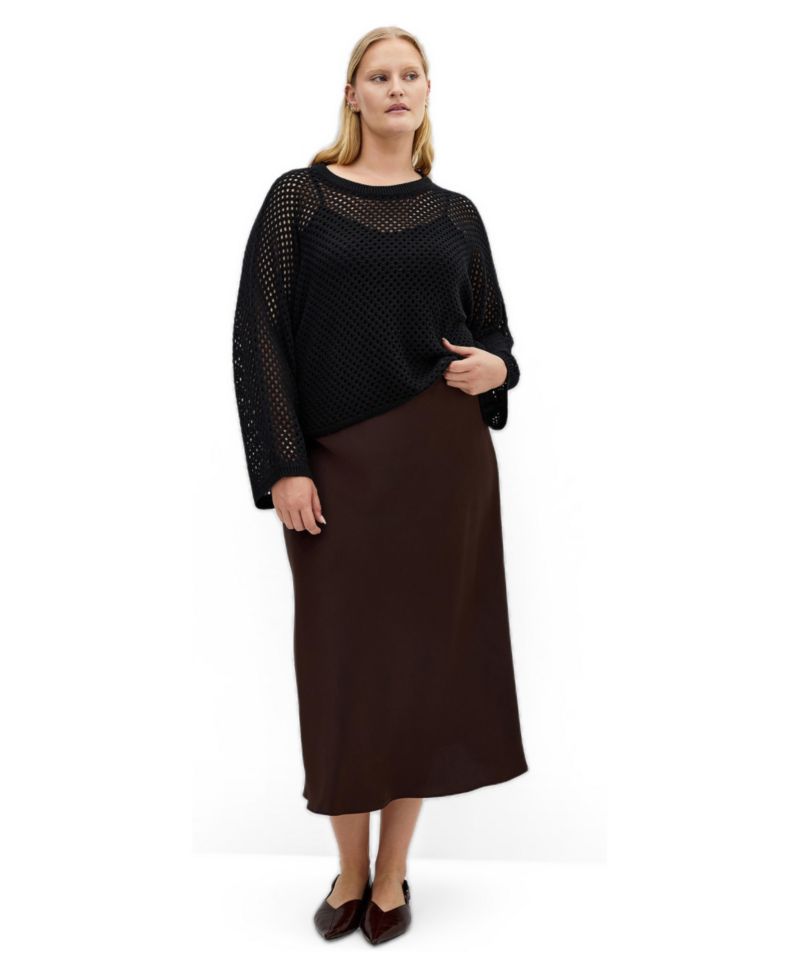 Women's Crochet Knit Long Sleeve Top