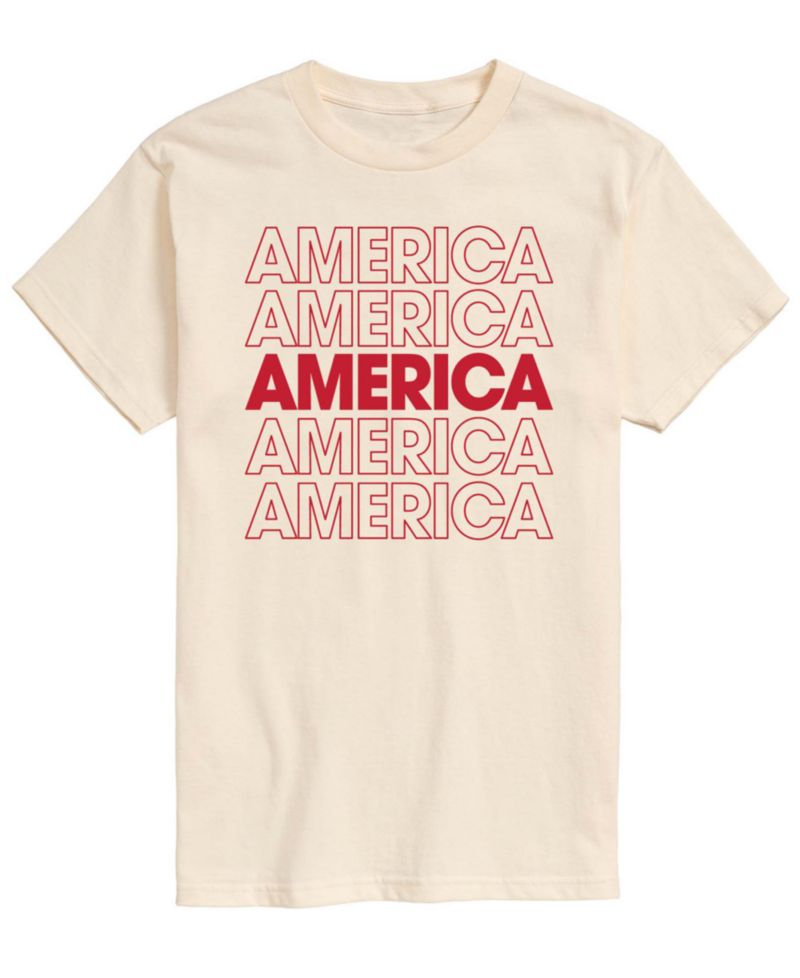 Men's America Repeated Short-Sleeve Graphic T-Shirt