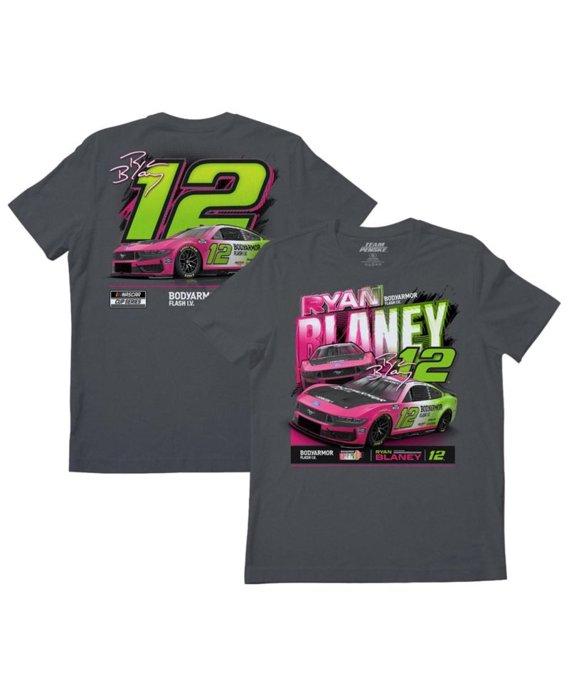 Men's Charcoal Ryan Blaney 12 Body Armor Flash IV T-Shirt