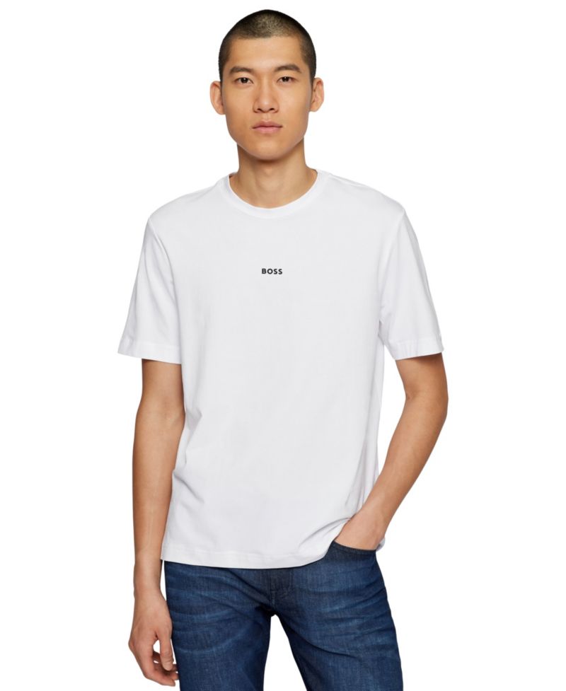 Men's Logo Print Relaxed-Fit T-Shirt