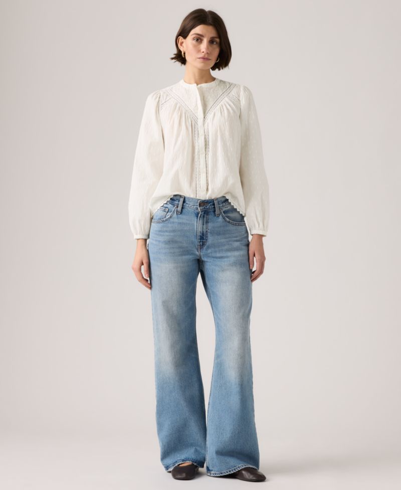 Women's Premium Mid-Rise Loose Bootcut Jeans