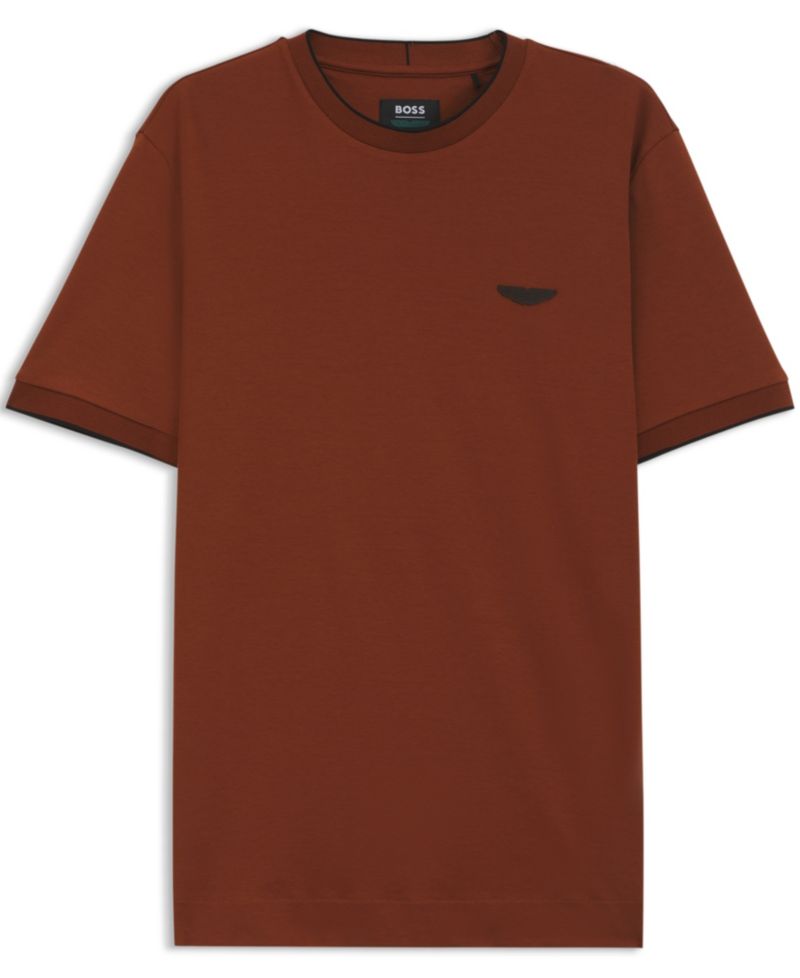 BOSS by x Aston Martin Men's Mercerized Cotton Regular-Fit T-Shirt