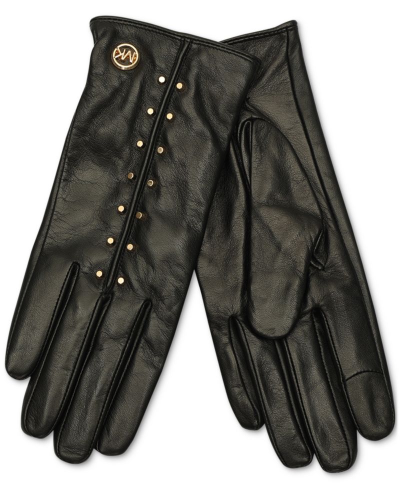 Women's Astor Studded Leather Tech Gloves