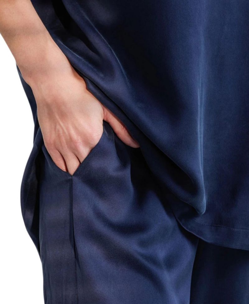 Women's Short-Sleeve Oversized Tee and Pants, 2-Piece Set