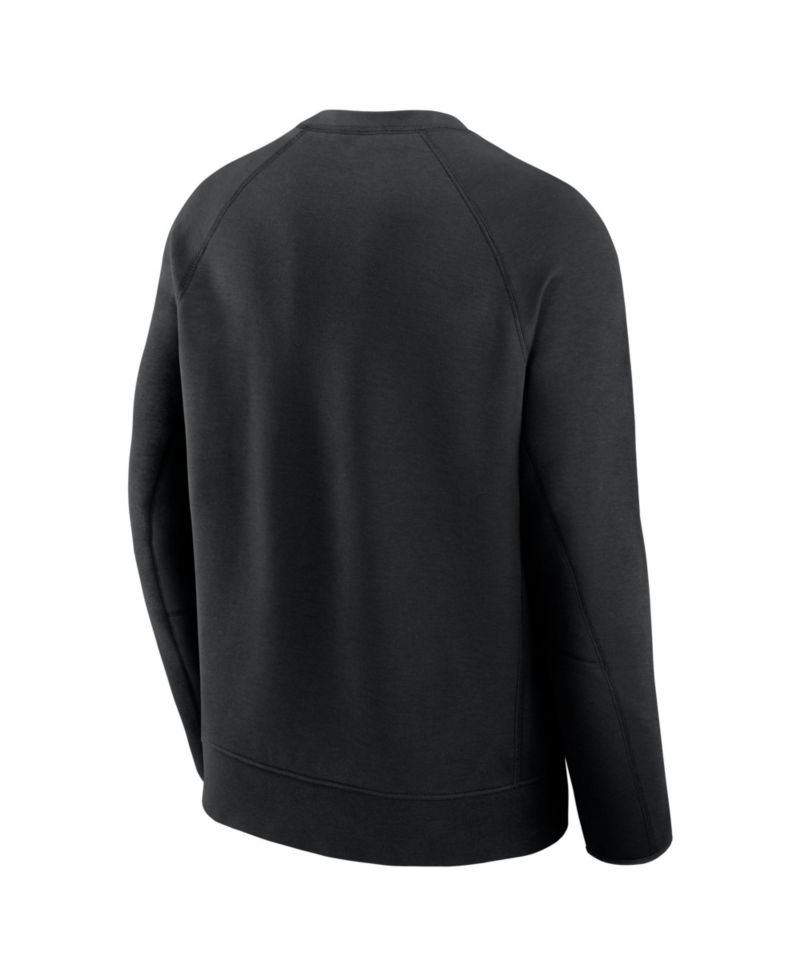 Men's Black Kansas City Chiefs Tech Fleece Raglan Sweatshirt
