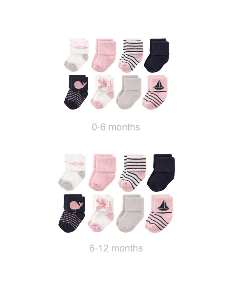 Baby Girls Newborn Terry Socks