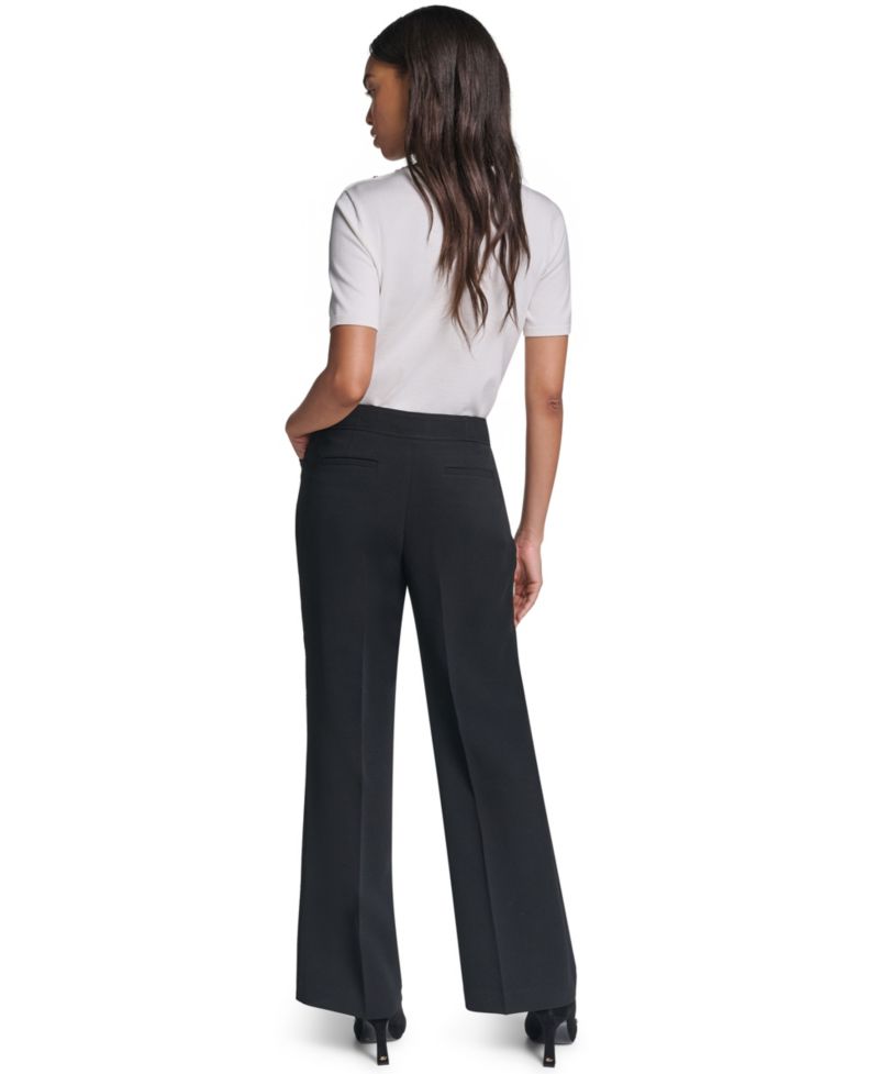 Petite High-Waisted Wide-Leg Pants