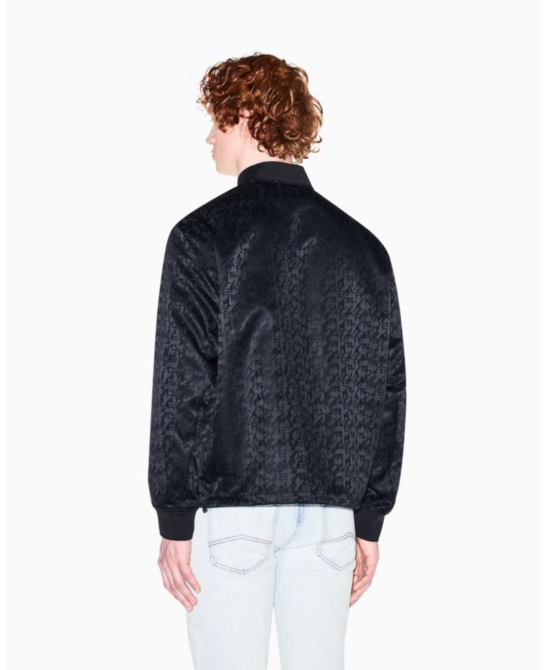 Men's All Over Print Jacquard Bomber Jacket