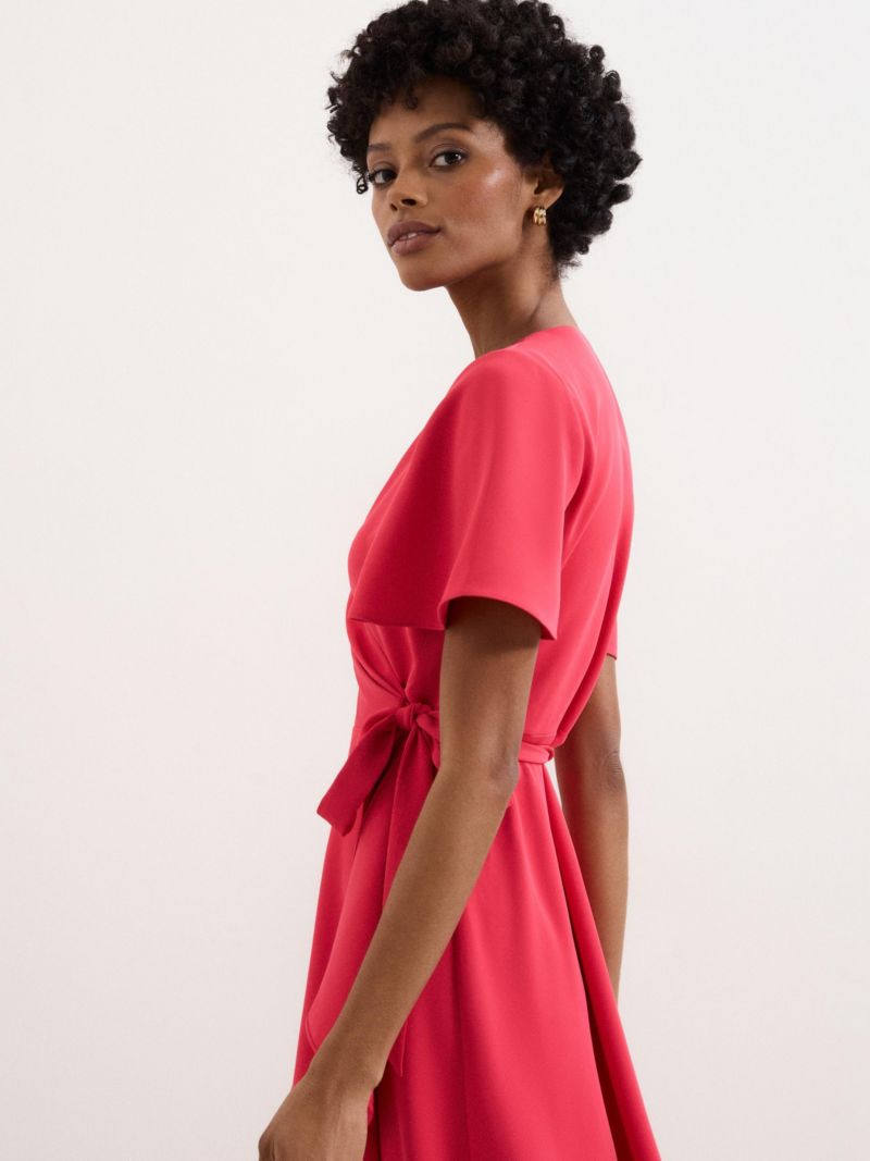Women's Julissa Short Sleeve Wrap Midi Dress