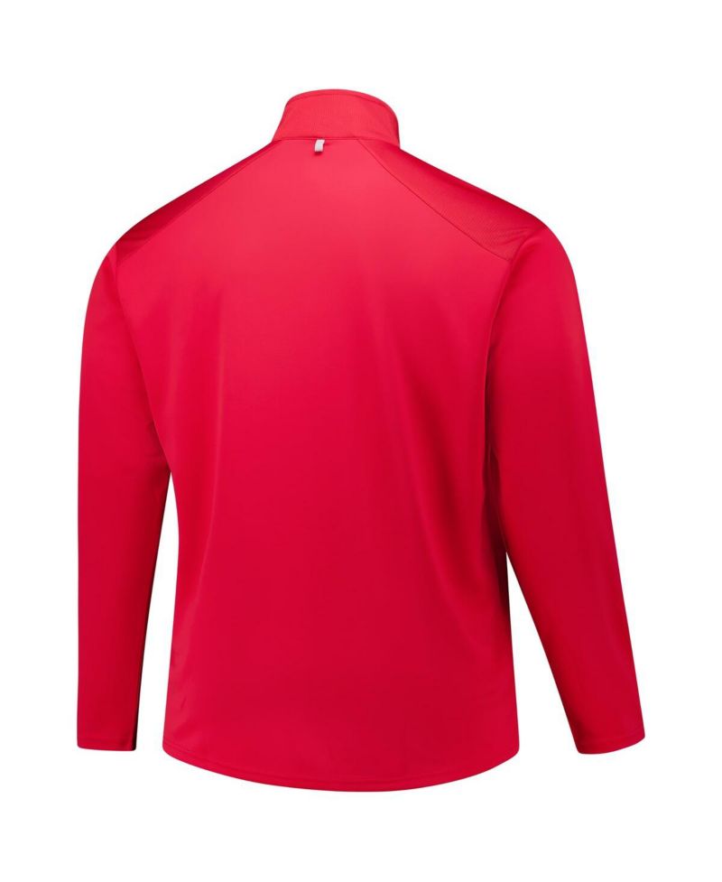 Men's Red Georgia Bulldogs Big & Tall Defender Quarter-Zip Sweatshirt
