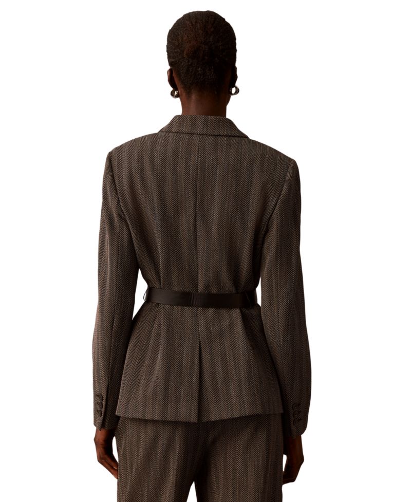 Women's Notch Collar Long-Sleeve Blazer