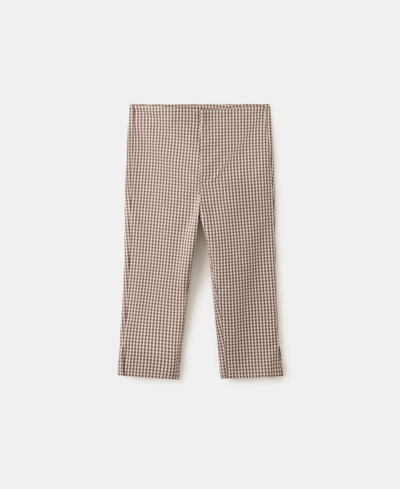 Women's Gingham Capri Pants