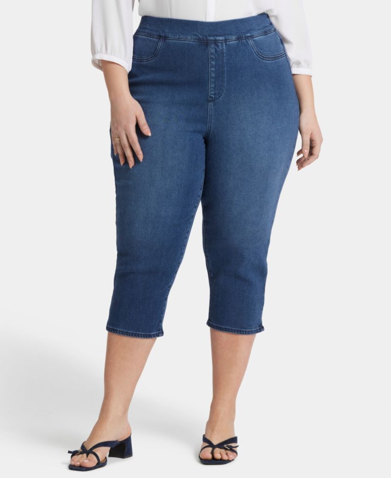 Plus Size Dakota Crop Pull-On Jeans