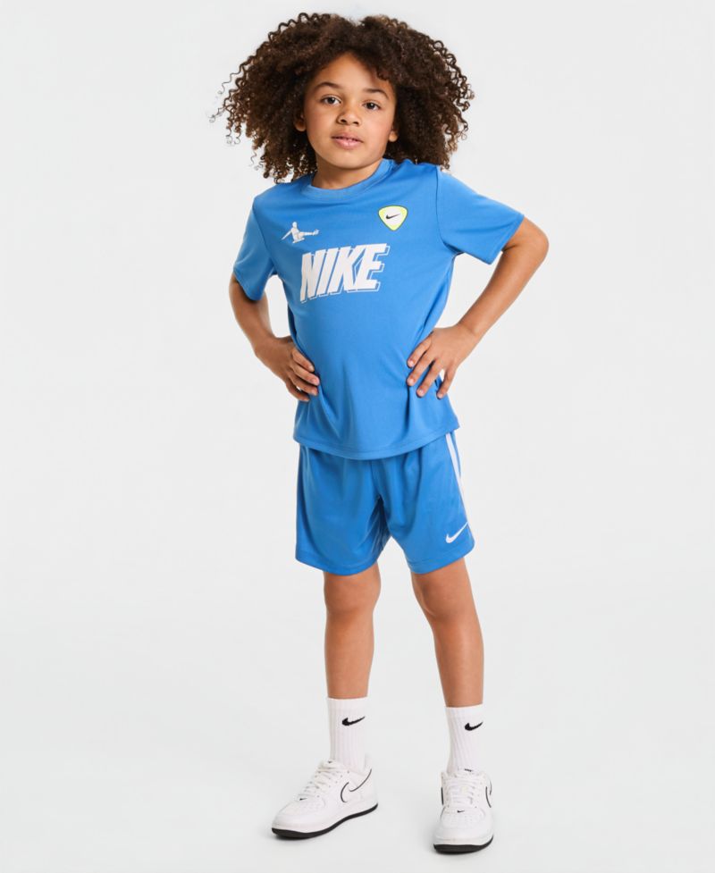 Boys' 2T-7 Goal Mode T-Shirt and Shorts, 2-Piece Set