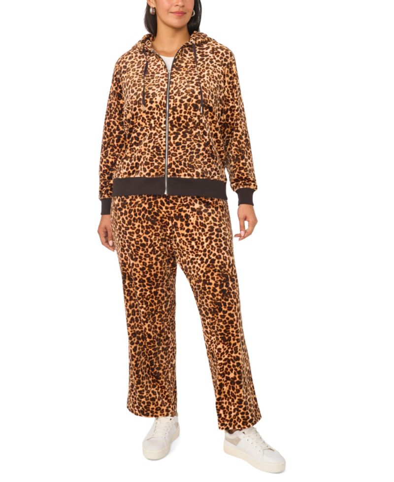 Plus Size Straight-Leg Drawstring Lounge Pants