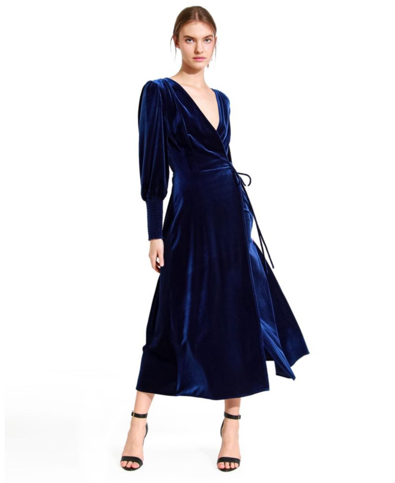 Women's Belle and Bloom Current Mood Velvet Wrap Dress