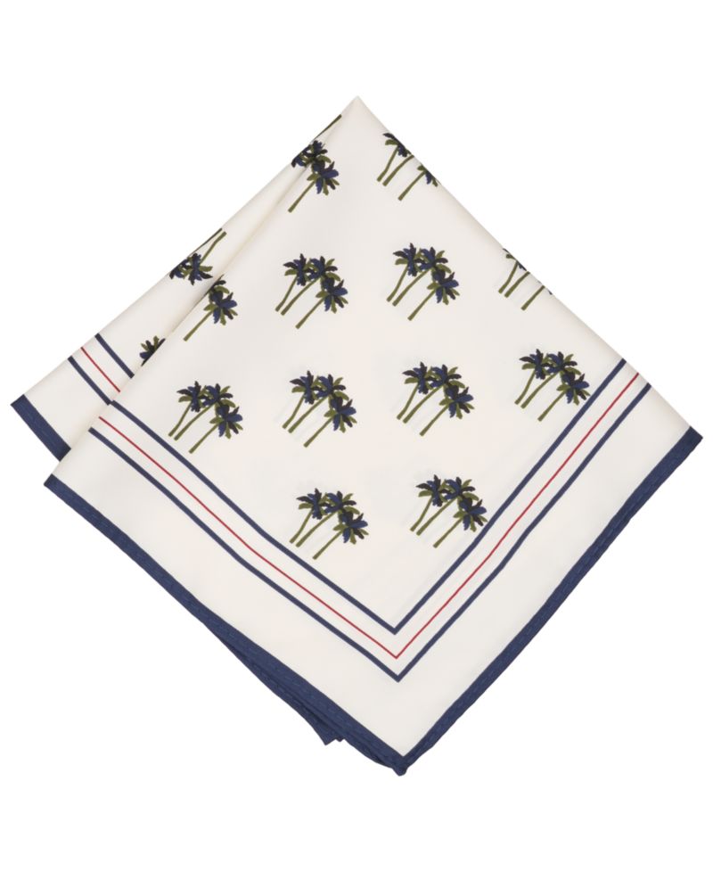Men's Palm Printed Pocket Square