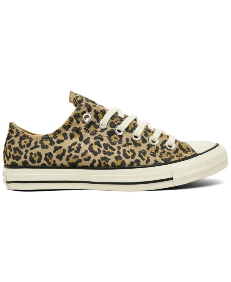 Women's Chuck Taylor All Star Leopard Jacquard Low Top Lifestyle Sneakers from Finish Line