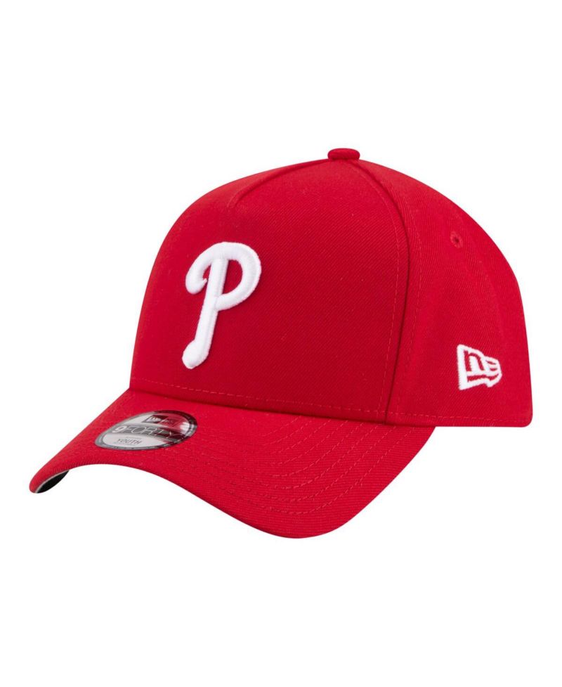 Big Boys and Girls Red Philadelphia Phillies 9FORTY A-Frame Adjustable Hat