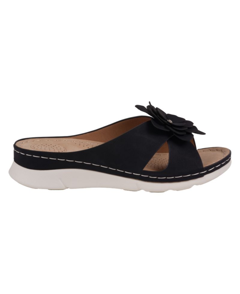 Women's Claire Flower Rosette Comfort Sandals